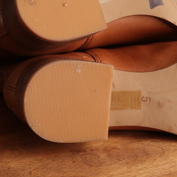 Madewell Boots Womens Size 5 Brown Carina Chelsea Slip On Ankle Leather Western - Picture 10 of 15